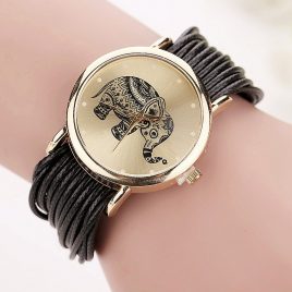 New Fashion Leather Elephant Bracelet Wristwatch – #FreeShipping While Supplies Last!